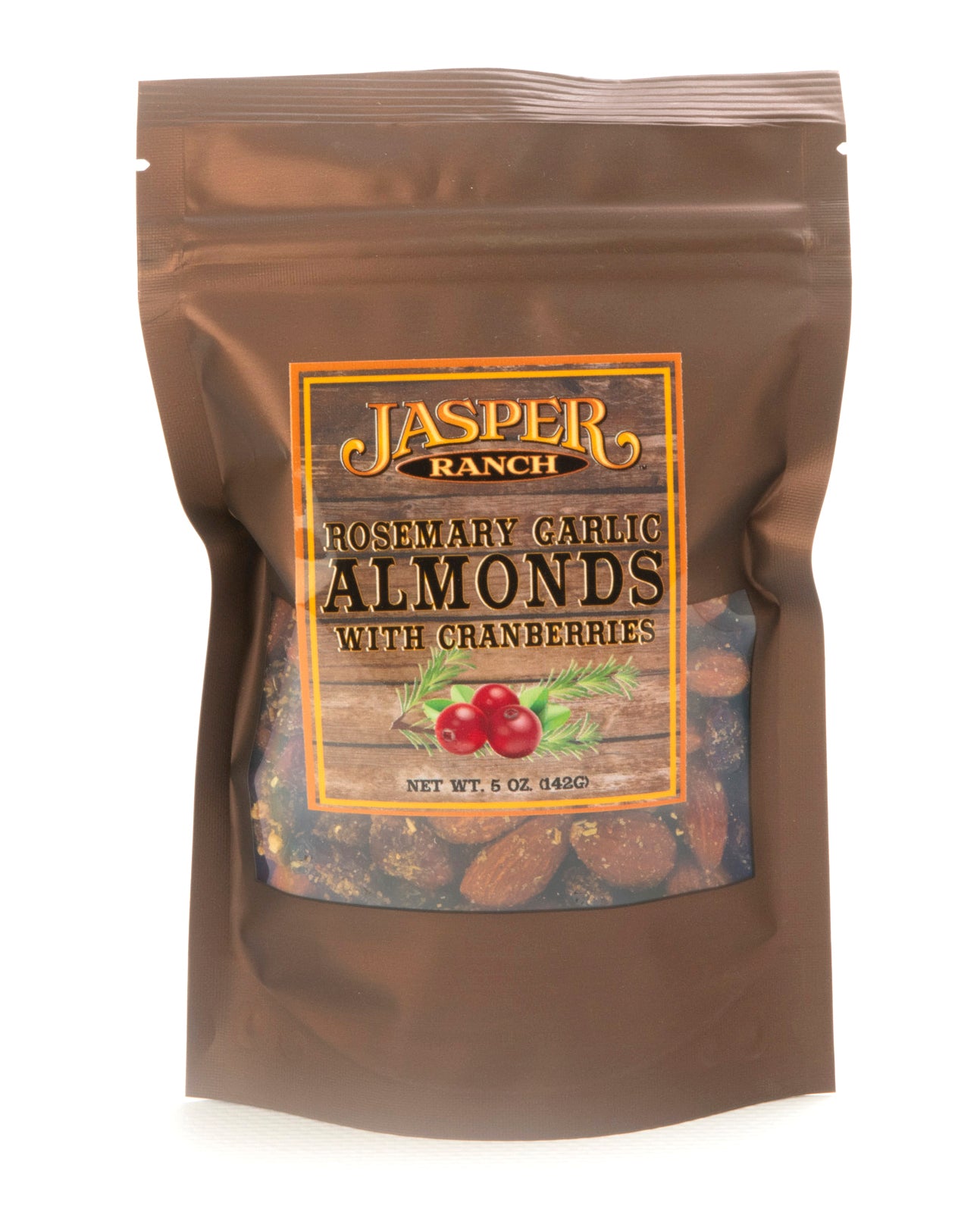 Rosemary Garlic Almonds with Cranberries
