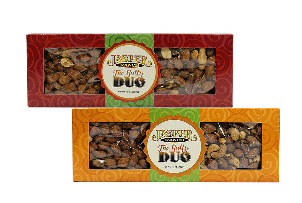 Nutty Duo, Maple Mixed Nuts & Spicy Cocktail Almonds