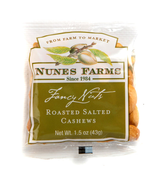 Roasted Salted Cashews - Snack Bags