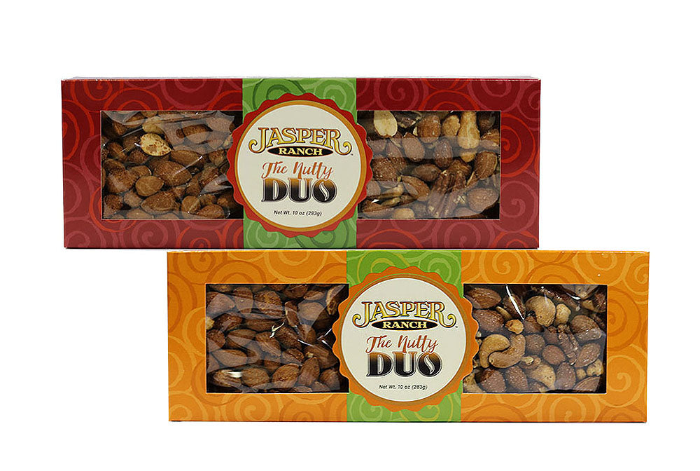 Nutty Duo, Maple Mixed Nuts & Spicy Cocktail Almonds – JasperSpecialtyFoods